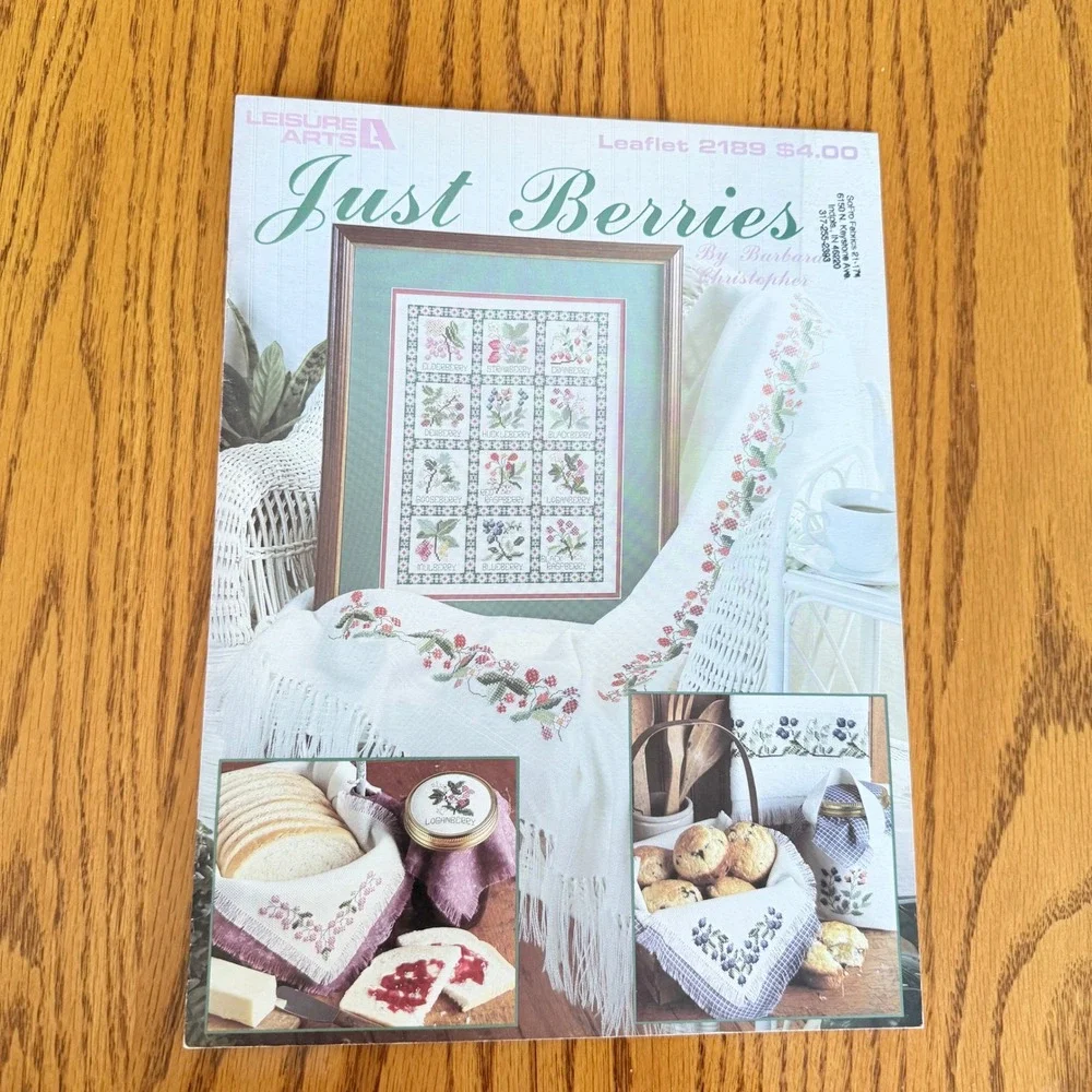 Cross‎ Stitch Pattern Appalachian Trail Wildflowers Counted Lot of 2 VTG